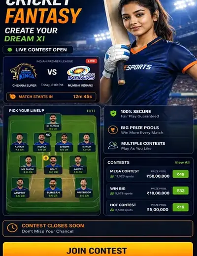 Kalyanank (kalyan matka final ank) fantasy cricket & matchday visual 3